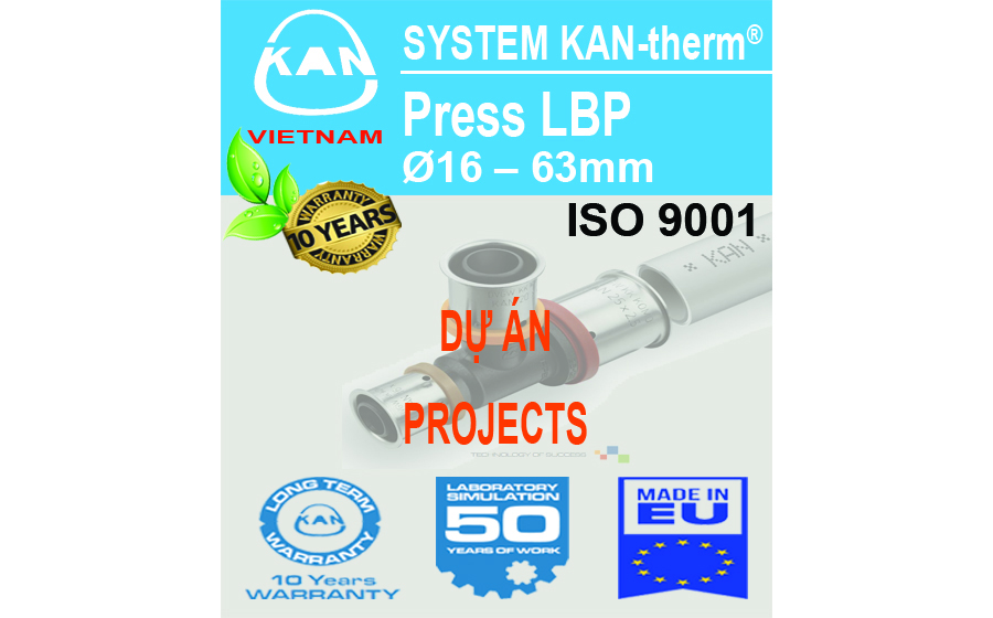 Dự án sử dụng ống nhựa phức hợp đa lớp PE-Xc/Al/PE-Xc nhập khẩu EU | KAN-therm®