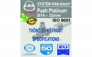 Thông số kỹ thuật Ống nhựa 5 lớp PE-RT/Al/PE-HD công nghệ Push Platinum, nhập khẩu EU | KAN-therm®