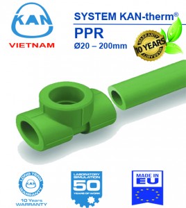 Ống nhựa PPR KAN-therm nhập khẩu EU, Sản xuất tại GERMANY & POLAND