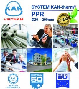 Ống nhựa PPR KAN-therm nhập khẩu EU, Sản xuất tại GERMANY & POLAND